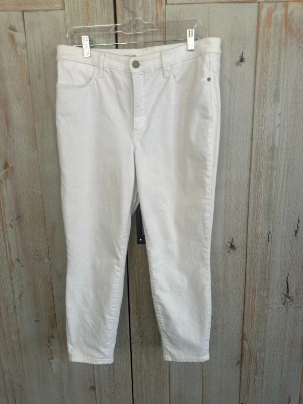 Talbots White Denim Cropped Jeggings- Size 12